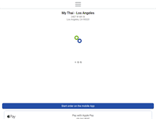 Tablet Screenshot of mythailosangeles.com